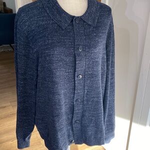 Men’s Madewell longsleeve button down casual blue shirt Large